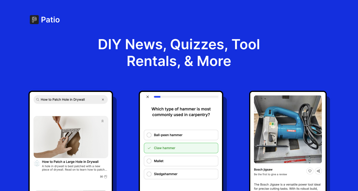 Show HN: Patio – Rent tools, learn DIY, reduce waste